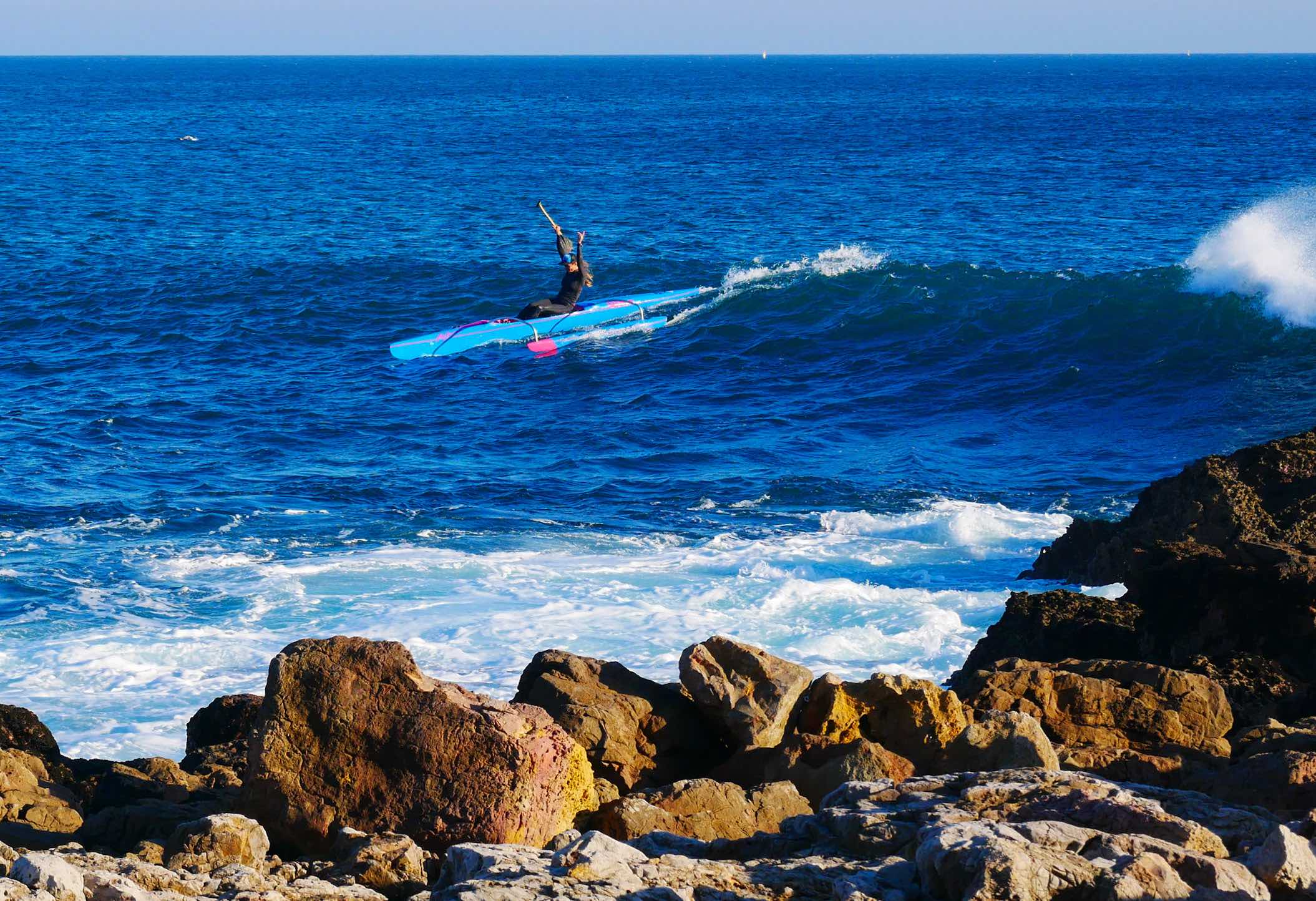 pirogue hawaienne surf pays basque OC1